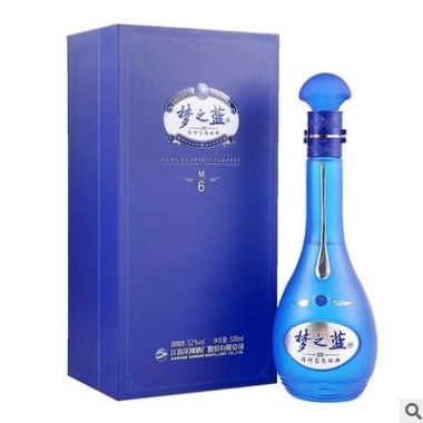 2018年洋河蓝色经典梦之蓝M6 52度500ml*4瓶整箱装 浓香型白酒图2