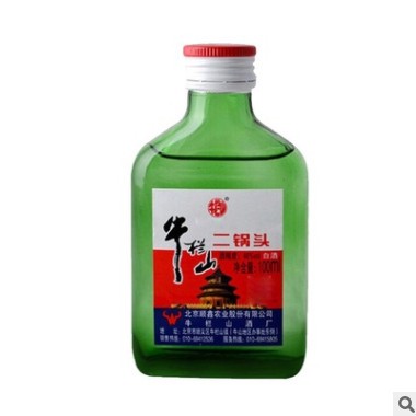 牛栏山二锅头 绿瓶小扁二 46度 100ml*40瓶 清香型整箱装白酒图3