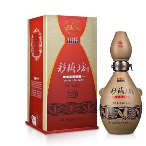 白酒批发彩陶坊献礼中国 白酒整箱46度465mL+70度35mL酒头图2