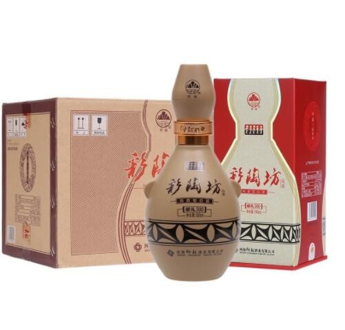 白酒批发仰韶彩陶坊献礼500 50度500ml整箱六瓶白酒批发图3