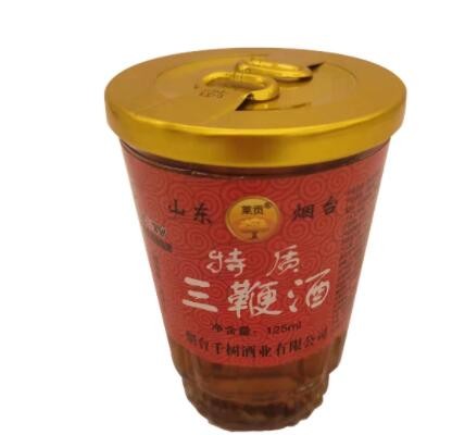 鼓鼎厂家酒水批发男性小瓶装125ml*24杯滋补酒药酒特质烟台三鞭酒图1