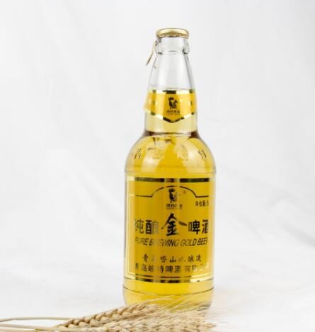 青岛崂特金啤酒 崂山泉水酿造500毫升12瓶易拉环箱装批发