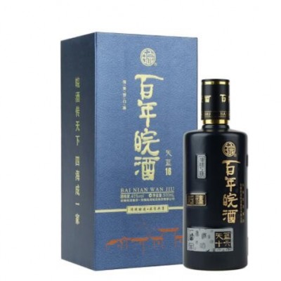 安徽白酒批发百年皖酒45度500ml*4瓶天蓝16纯粮白酒 浓香型