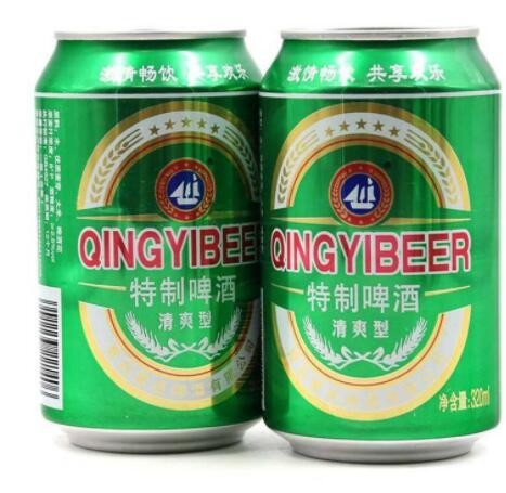 新货山东青岛制啤酒青源酒清爽型320ml*24罐整箱ktv自助图3