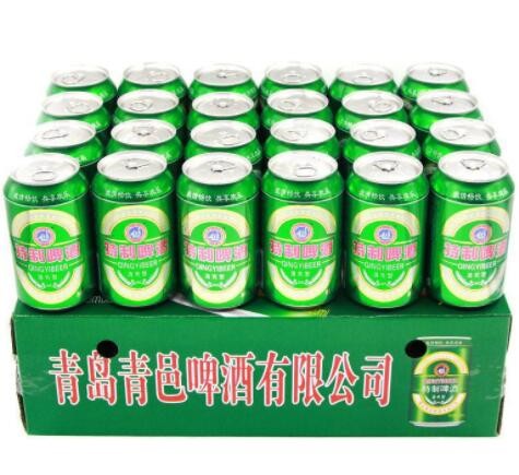 新货山东青岛制啤酒青源酒清爽型320ml*24罐整箱ktv自助图2
