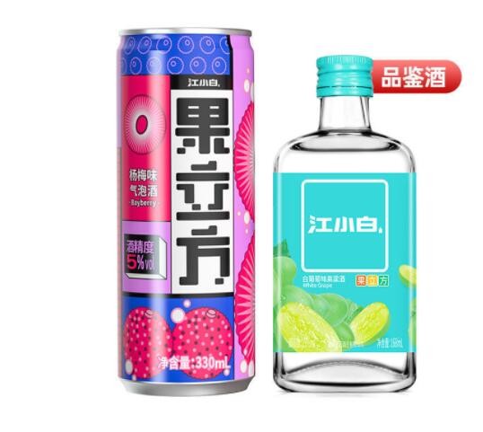 【新人尝鲜】江小白果立方杨梅气泡预调酒330ml+品鉴酒168ml图2