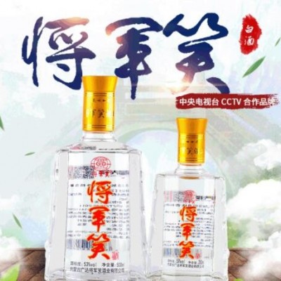 500ml53度白酒 粮食酿造玻璃瓶装清香型白酒500ml节日送礼酒水