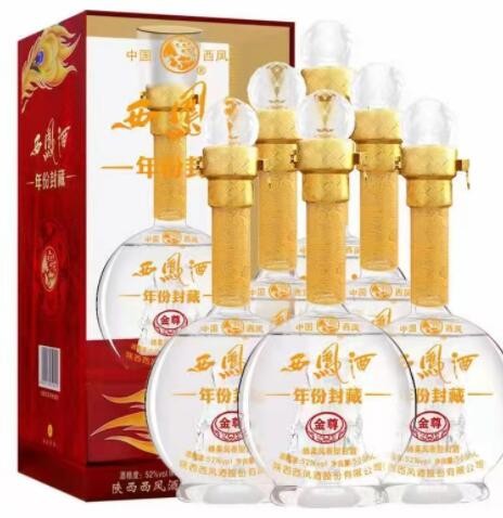 白酒 批发 中国西凤酒金尊 52度 年份封藏500ml 凤香型图3