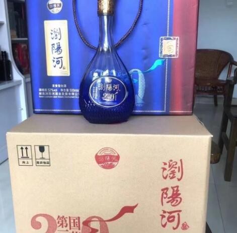 浏阳河礼盒装浓香型纯粮食优级白酒52度每箱6瓶3提一提2瓶500ml图3