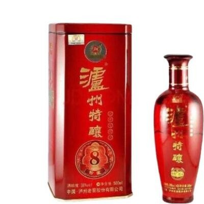 泸州股份公司泸州特酿珍藏8浓香型500ml纯粮食酒38度正品保障