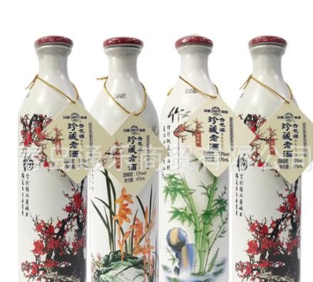 53度杏花源梅兰竹菊珍藏老酒清香型白酒礼盒475ml*4瓶白酒批发图2