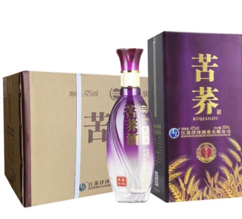 【酒厂批发】江苏酒 精美礼盒装 苦荞酒 42度500ml 整箱6瓶特价图1