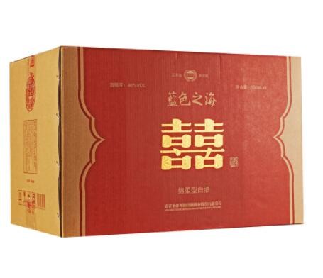 【酒厂批发】江苏白酒 礼盒装 喜酒 粮食酒 46度 500ml 整箱6瓶图2