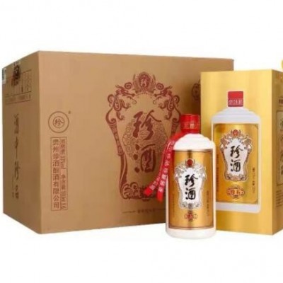 珍酒珍五 酱香型53度白酒 整箱6瓶*500ML 量大从优 白酒批发