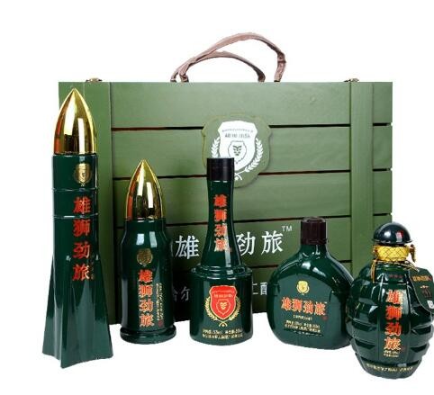 【雄狮劲旅】橄榄绿装备礼盒 老兵纪念白酒 50度浓香型 5瓶/箱图2