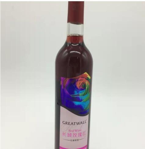 一件起发 量大从优 甜红长城玫瑰红葡萄酒 红酒批发图3