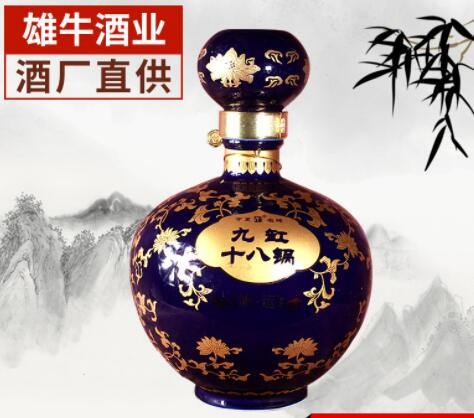 浓香型礼盒装白酒 九缸十八锅景泰兰白酒42° 1000ml白酒批发图3