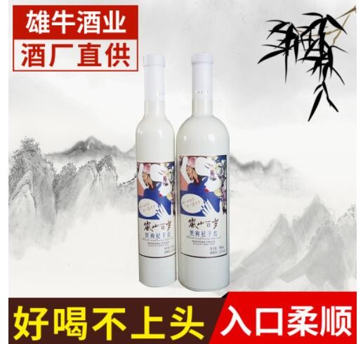 宁夏特产自酿黑枸杞酒 黑枸杞干红酒 家用酒店黑枸杞酒批发厂家图2