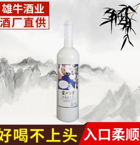 宁夏特产自酿黑枸杞酒 黑枸杞干红酒 家用酒店黑枸杞酒批发厂家图3