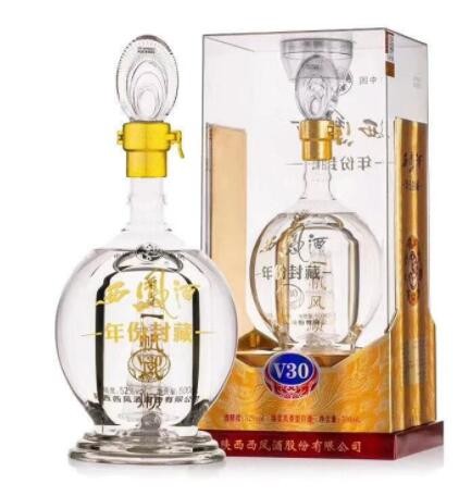 原厂52°西凤酒年份封藏V30绵柔凤香型高度白酒特价酒水批发500ml图3