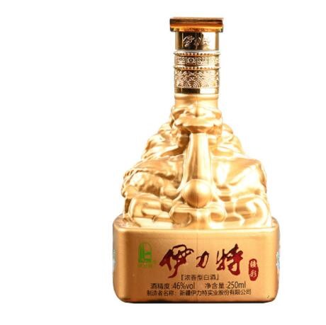 新疆酒46°伊力特疆彩小龙瓶浓香白酒整箱批发250ml*6原箱特价图1