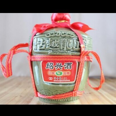 绍兴黄酒 古越龙山三年陈花雕 青坛1.5L*6/箱