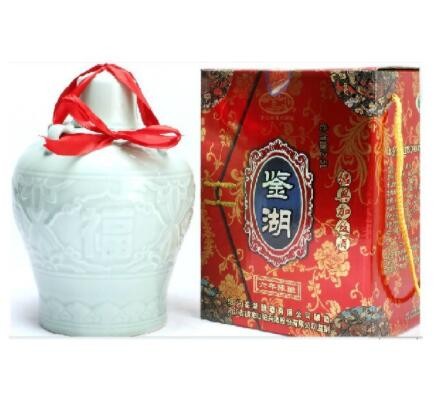 绍兴黄酒 古越龙山 鉴湖六年陈酿青瓷 花雕酒 加饭酒2.5L图2
