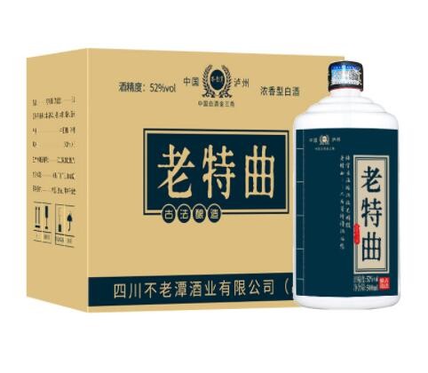 试饮52度浓香型白酒不老潭老特曲粮食酒500ml 瓶装高粱酒批发图3