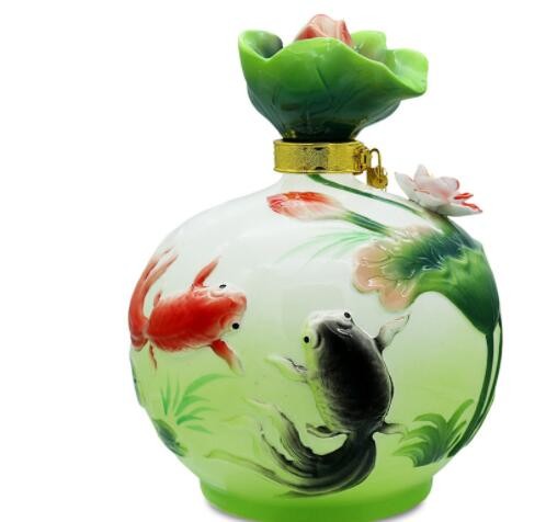 厂家直营批发杏艺53度5L荷花鱼清香型白酒整箱酒水代理图3