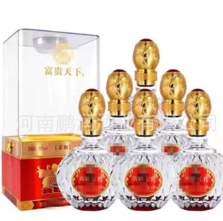 白酒批发五粮股份富贵天下柔和52度浓香型白酒整箱500ML*6瓶图2