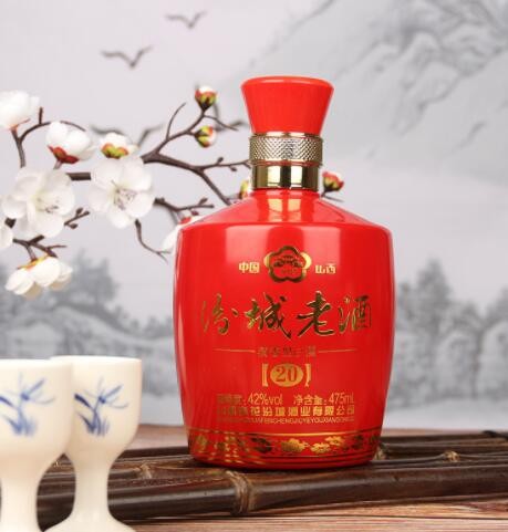 山西汾城20年经典红瓶礼盒装42度清香型白酒送礼酒白酒整箱批发图1