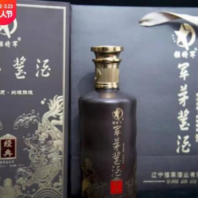 战将军白酒 53度纯粮食固态工艺酿造酱香型500ml白酒礼盒装批发