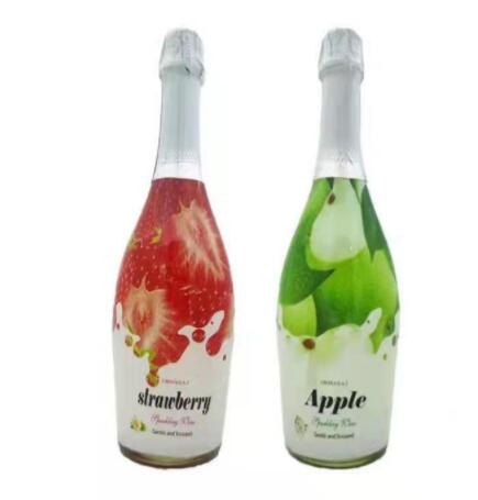 批发欧曼莎气泡酒果味酒苹果蓝莓草莓荔枝起泡酒甜气泡酒图3