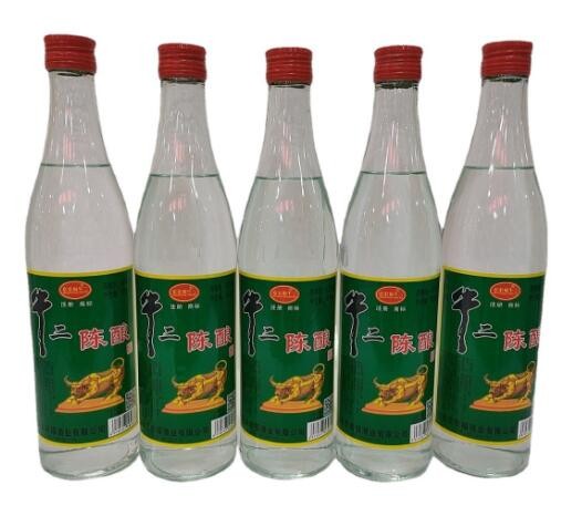 浓香型12瓶*500ML厂家批发光瓶白酒水42度京宏福牛二白酒水图3