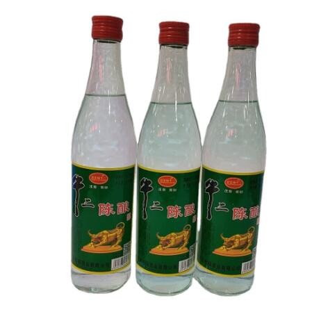 浓香型12瓶*500ML厂家批发光瓶白酒水42度京宏福牛二白酒水图2