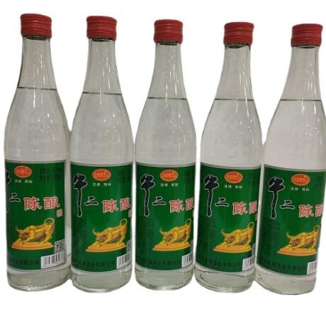 浓香型12瓶*500ML厂家批发光瓶白酒水42度京宏福牛二白酒水图3