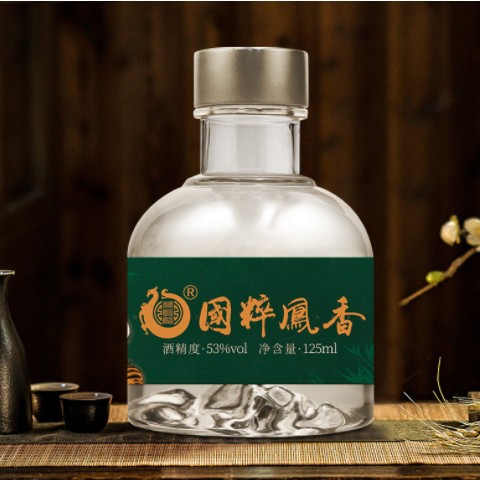 秦国粹凤香 优级凤香白酒 53度125ml 纯粮食高度凤香白酒图2