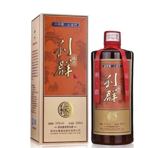 白酒 贵州杜酱利群酒53度酱香型白酒纯粮酿造500ml*6瓶白酒批发