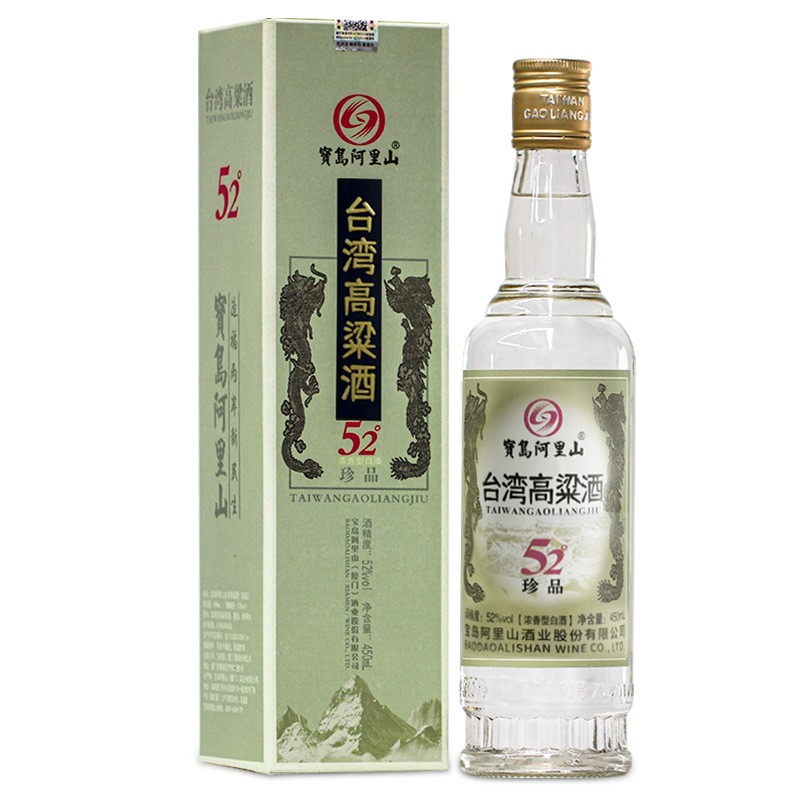 宝岛阿里山珍品台湾高粱酒450ml/瓶盒装52度浓香型纯粮食 白酒整箱图3