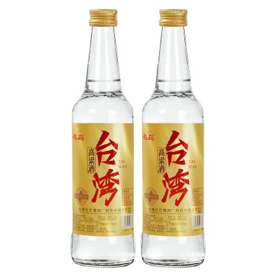 名岛台湾高粱酒52度浓香型白酒500ml一斤装纯粮食酒整箱六瓶批发
