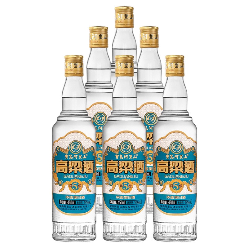 宝岛阿里山陈酿450ml/瓶浓香型高粱酒整箱六瓶厂家直供52 度白酒图2