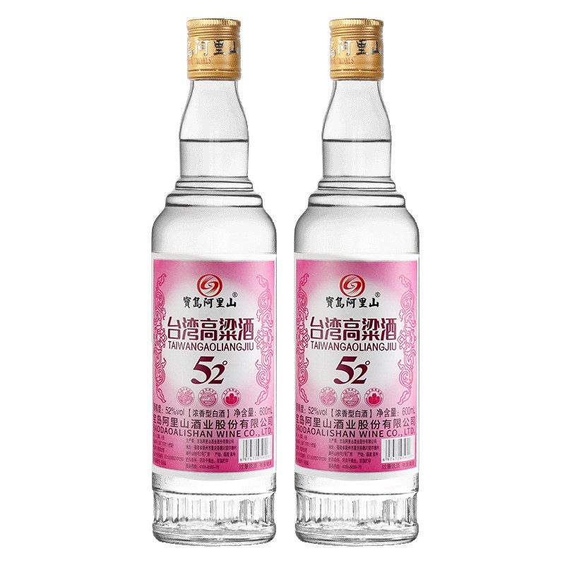 宝岛阿里山纯粮食600ml/瓶浓香型台湾高粱酒52度整箱六瓶白酒图3