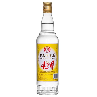 宝岛阿里山金标浓香型高粱酒600ml52度/42度光瓶口粮酒纯粮食白酒