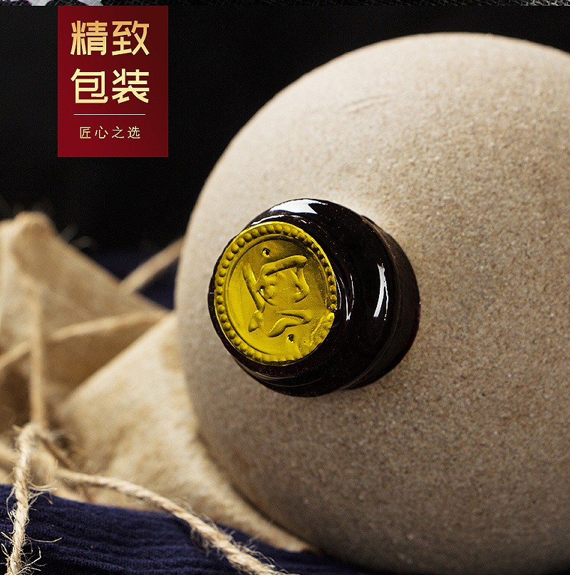 白酒厂家52度六瓶装纯粮封坛老酒礼品酒高粱浓香型白酒整箱批发图2
