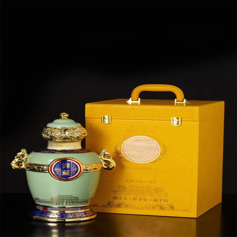 厂家直供礼品酒精美礼盒景德镇陶瓷高粱高中低度老酒浓香型白酒图2