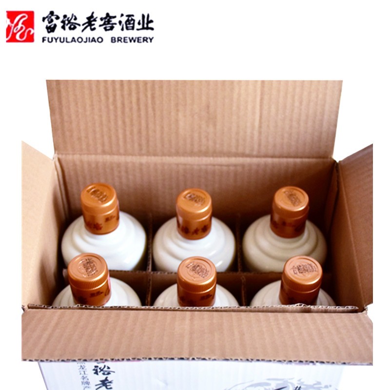 6瓶富裕老窖白酒富裕6号38度450ml浓香风格白酒粮食酒东北特产酒图2