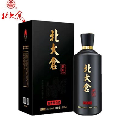 北大仓53度酱香型白酒匠心1914 粮食酿造500ML北大仓高度酒