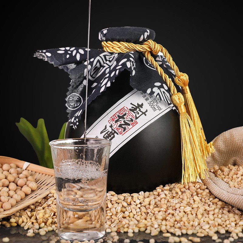 定制窖藏白酒烧酒 封坛老酒500ml浓香型白酒隔坛香浓香粮食酒生产图2