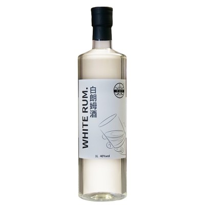 【包邮】白金黑朗姆酒1L酒吧洋酒水厂家莫吉托鸡尾酒调酒烘焙基酒