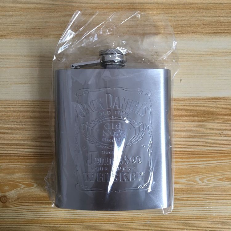 批发7盎司/8盎司不锈钢酒壶 户外随身小酒壶杰克丹尼酒瓶图3